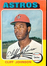 1975 Topps Baseball Cards      143     Cliff Johnson RC